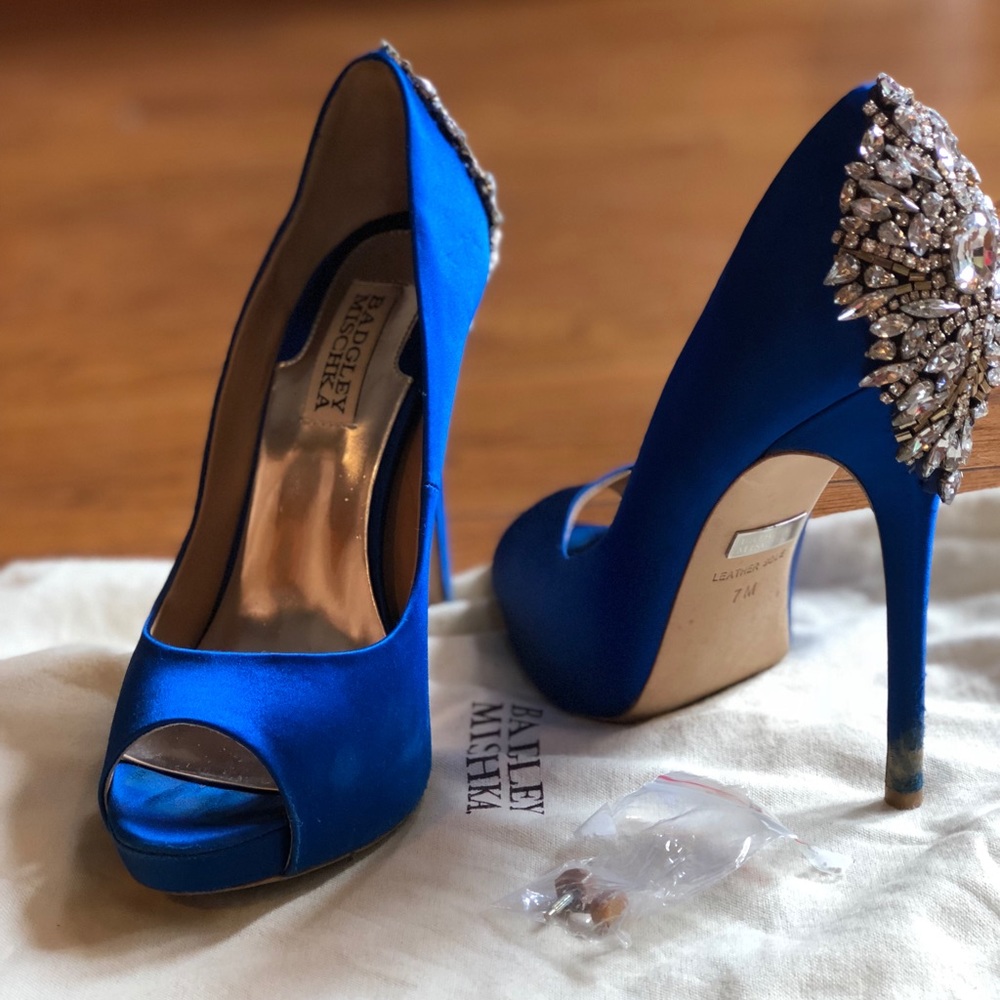 Bagdley mischka Kira sapphire blue